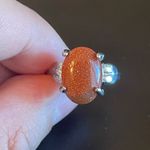 Windsor tan gemstone S925 silver ring size 6.5 Photo 6