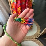 Farm Rio  Women’s Small Mixed Prints Tiered Maxi Ruffle Dress NWT tropical new Photo 2