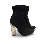 Bamboo  NightLife Stiletto Vegan Suede Booties Photo 1