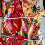 Farm Rio  Macaw Mix Tropical Print Linen Blazer Size XS Photo 4