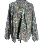Mille Resort & Travel Size Large Top Blouse Paisley Boho Photo 0
