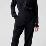Athleta  x Allyson Felix Black Legend Long Sleeve Hooded Jumpsuit Photo 0