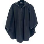 Dale‎ Dressin Black Full Zip poncho Cape cardigan Small Black Photo 0