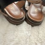 Diba True  Black Gold Fair Enough Leather Ankle Strap Sandals Size 8 Photo 8