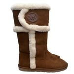 Michael Kors Alina Chestnut Brown Faux Fur Lined Boots 5 Photo 1