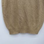 Knights Ltd Vintage Gold Shimmer Sweater Tank Top Cotton Blend Party Small Photo 2