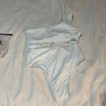SheIn White Asymmetrical Bathing Suit Photo 3