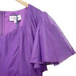 NWT JessaKae Nora Purple Midi Dress Sz XXL Sweetheart Flutter Sleeve Fit & Flare Photo 8