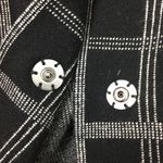 Anthropologie MOTH Black & Gray Window Pane Plaid Checker Cardigan Sweater S Photo 5
