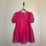 English Factory English‎ Factory Gridded Puff Sleeve Mini Dress Photo 2