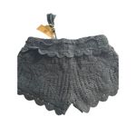 Surf Gypsy NWT  Crochet Shorts Small Black Festival Beachy Cottage Poolside Photo 3