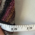 AQUA  XL Striped Metallic Maxi Dress Gown Photo 9