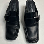 Franco Sarto  Women Black Open Back‎ Shoes Size 8W Photo 0