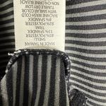 prAna Marin Pullover Mock Neck Long Sleeve Black Grey Stripe Shirt Size Small Photo 4