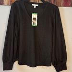 fever women's rib v neck sweater black, Black Size XL Photo 0