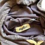 PURPLE DISTRESSED FRENCH TERRY RAGLAN HOODIE Purple Size M Photo 5