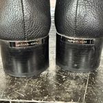 Michael Kors Black Pebbled Leather Ankle Mid Calf Boots Size 9.5 Photo 5