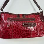 M.C Red Crocodile Pattern Handbag Photo 3