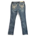 Rock Revival  Women's Blue Sukara Mid Rise Straight Jeans Size 29/7 Photo 1