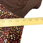 DKNY 100% Tussah Silk
Blouse Sweater Cardigan
Brown Floral size Medium Photo 4
