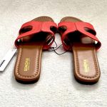 Sonoma Jeanette Orange Faux Leather Sandals Size Medium Photo 5