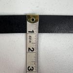 Michael Kors  Size M Belt Black Brushed Leather Distressed Adjustable Silver Tone Photo 10