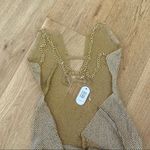 8 Other Reasons Revolve -  Jaguar Mini Dress in Chainlink Gold Photo 6