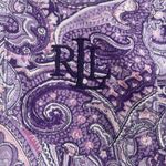 Ralph Lauren Lauren  Purple Paisley Nightshirt Pajama Embroidered Size S Designer Photo 5