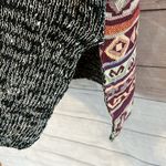 Julia One Size Pattern Shirt Sleeve Sweater Photo 3