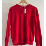 Madewell  Merino Pullover Sweater in Bright Cherry, Size Small Photo 4