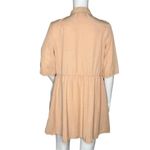 ZARA Dress Women Medium Cream Shirt Dress Button Front Casual Neutral Minimalist Photo 3