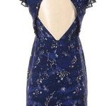Three Floor Afterglow blue cocktail dress WOMENS SIZE 4 stars constellations Photo 1