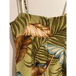 Tommy Bahama Silk Linen Leaf Bazaar Mini Dress 6 – Green/Blue Tropical Print Photo 5