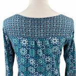 Lucky Brand Folklore Mosaic Boho Tassel Peasant Blouse Photo 8