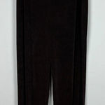 Chico's 3 Travelers Pants Womens XL Brown Slinky Pull On Stretch Wide Leg Ankle Photo 0