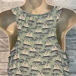 Anthropologie Vintage Size S Postella Nautical Boat Themed Mini Silk Tank Dress Photo 6