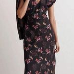 Madewell Wide V-Neck Midi Floral Dress Size 0 Photo 0