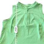 Lululemon Front Zip Mock Neck Tennis Tank Shirt Green Size 4 Sleeveless Top Photo 8