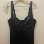 ZARA Black Satin  Dress Midi Slip Photo 3