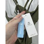 Cupshe Olive Green Crochet Trim Lace Up Back One Piece Swimsuit Womens M NEW Photo 4