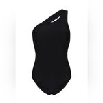 BONDI BORN Colette one shoulder swimsuit, Small, $275 Black Photo 2