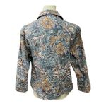 Westbound Ladies Blue/ Pink Floral Jacket Size PL Stretch LS Button Up Collared Photo 2
