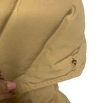 Vintage 80s Snowbird Goose Down Coat XS Tan Quilted Puffer High Collar Button Zi Photo 7