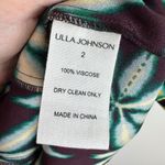 Ulla Johnson Womens Rosie Top Size 2 Olivinite Short Sleeve Vibrant Boho Flowy Photo 5