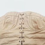 superdown  Ashlyn Lace Up Top in Beige XS Photo 3