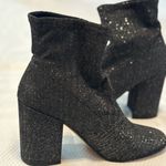 EXPRESS  Black Sparkle Heeled Boots Photo 9