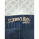 st. john's bay  Petite Dark Navy Corduroy Bootcut Pants Women's Size 12P Photo 6