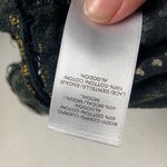 Lucky Brand Size Large Dark Ditzy Floral Tank Top Inlet Lace Black Boho Prairie Photo 3