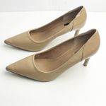 Tahari  Parson Tan Pointy Toe Patent Leather Back High Heels Pumps, Size 9 Photo 6