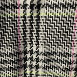 Steve Madden NWT Cream/Black/Yellow/Pink Houndstooth Sequin Frayed Blanket Scarf Photo 9